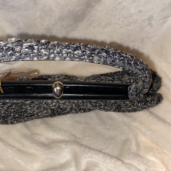 Vintage J.R. Handbags black tweed handbag with original change purse - Picture 6 of 6